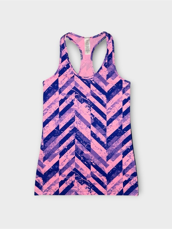 Ivivva Other - Ivivva by Lululemon Keep Your Cool Purple Blue & Pink Chevron Pattern Tank Top